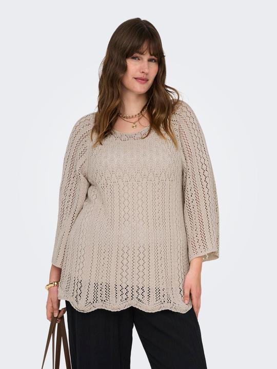 Produktbild Only Normal geschnitten Rundhals Plus Pullover Strickpullover (S)