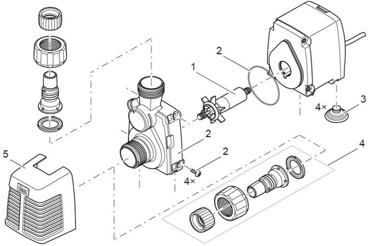 Actual product image Oase OptiMax 4000 pump (Salt water, Fresh water)