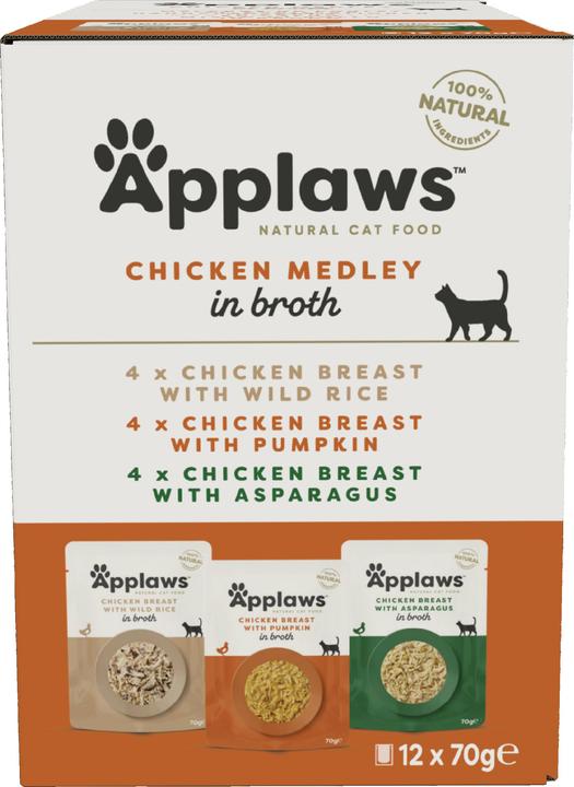 Applaws Chicken Multipack (Adult, 12 Stk., 840 g)