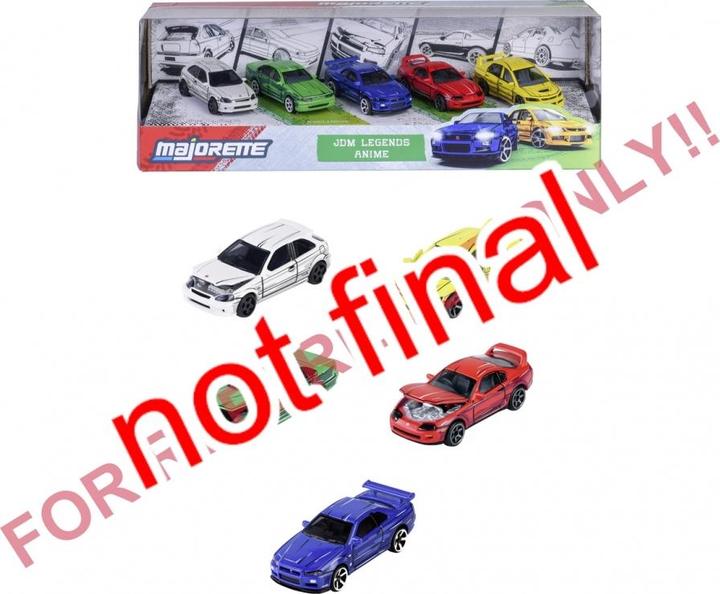 Immagine prodotto Majorette Confezione regalo JDM Legends Anime 5 pezzi