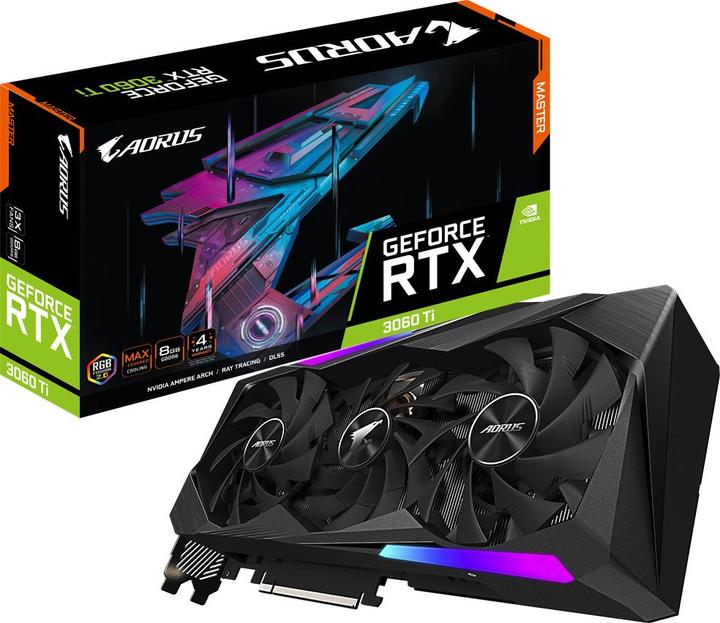 Produktbild Gigabyte GeForce AORUS RTX 3060 Ti Master (8 GB)