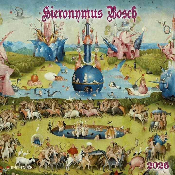 Image du produit Hieronymus Bosch 2026 (30 x 30 cm, Néerlandais, Polonais, Allemand, Italien, Français, Espagnol, Tchèque, Anglais)