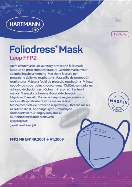 Actual product image Foliodress Mask FFP2 Loop white (50 pcs) (FFP2, 50 x)
