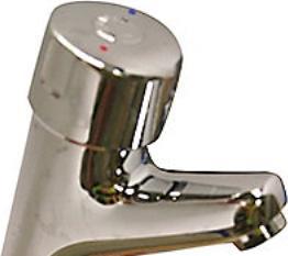 Actual product image Cma Armatur CMA Tempomix hv.bat. - 1-grebs. t/koldt og varmt vand. selvlukkende