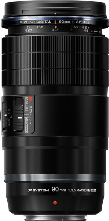Image du produit OM System M.Zuiko Digital ED 90mm f/3.5 Macro IS Pro (Micro Four Thirds, Micro Four Thirds)
