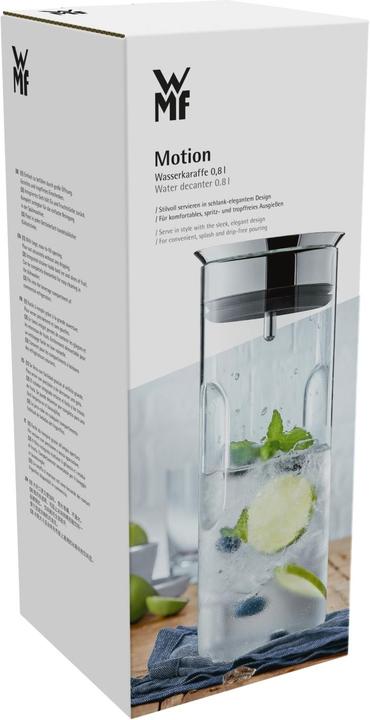 Produktbild WMF Wasserkaraffe 0,8l Griffmulde Glas Karaffe Motion CloseUp-Verschluss (0.80 l)