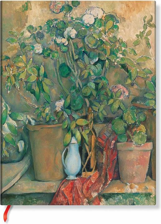 Paperblanks Cezanne's Terracotta Pots and Flowers Mini Lined Hardback Journal (Elastic Band Closure) (Plain, Hardcover)