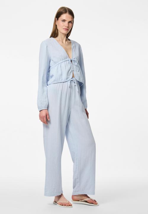 Actual product image Pieces PCSASTINA HW Musselin Hose mit weitem Bein (XS)