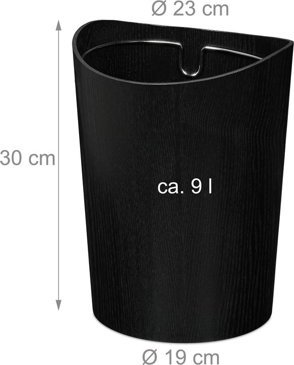 Immagine prodotto Relaxdays Cestino gettacarte (9 l)