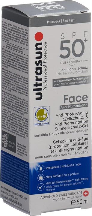 Image du produit Ultrasun Anti-Pigmentation Visage (Crème solaire visage, SPF 50+, 50 ml, 95 g)
