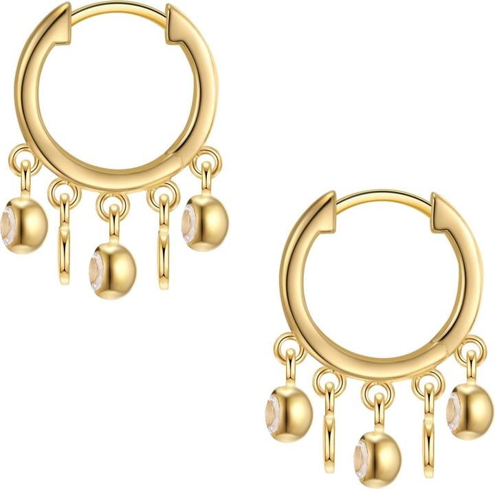 Immagine prodotto Glanzstücke München Donna Argento Sterling Cristallo di Rocca Oro Giallo - 28671 (Argento)