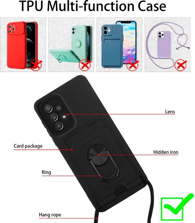 Produktbild Cadorabo Handykette für Samsung Galaxy A53 5G mit Standfunktion