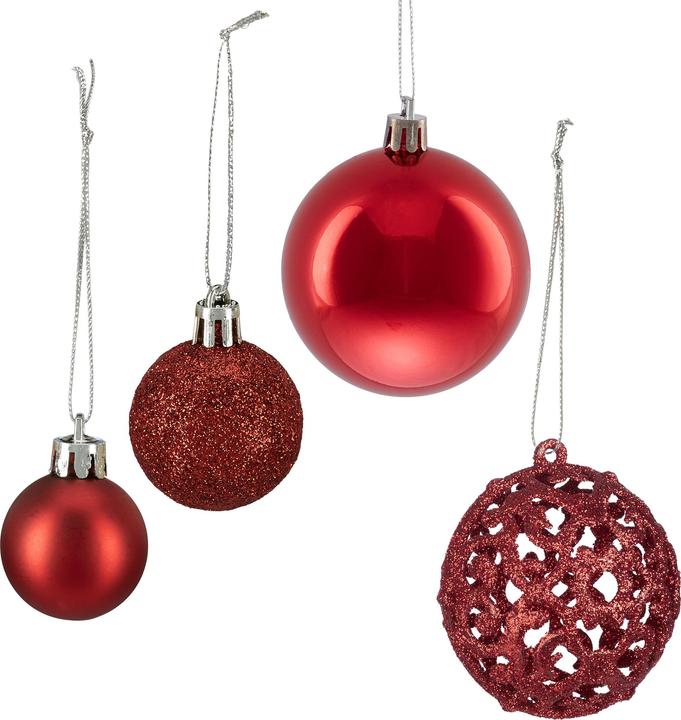 Actual product image Relaxdays 50-piece Christmas Bauble Set (50 -part)