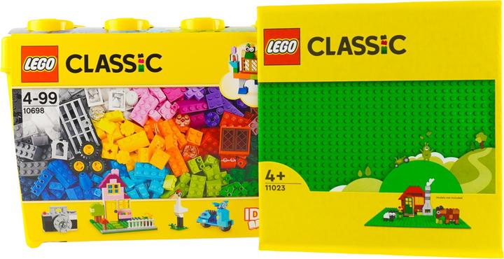 Image du produit LEGO Classic Boîte de briques grande + 1 plaque verte - 10698 NOUVEAU! Pièces 791x (10698)