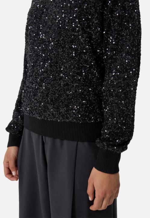 Immagine prodotto Cash-Mere Kaschmir Rundhals Pullover mit Pailletten (XS)