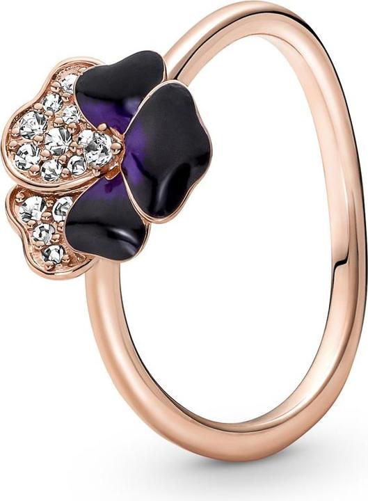 Pandora Ring violettes Stiefmütterchen (52)