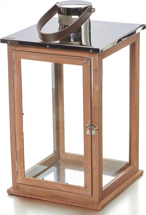 Balthasar Lanterne en bois naturel (255 x 255 x 450 mm, 1 x)