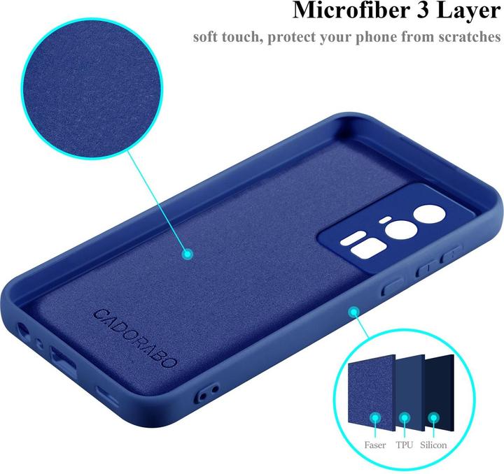 Actual product image Cadorabo Case for Xiaomi Poco F5 Pro TPU in liquid protection design (Xiaomi Poco F5 Pro)