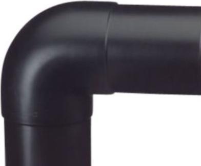 Actual product image Georg Fischer PE elbow 90° 110mm PN16 - PE100-SDR11. GF