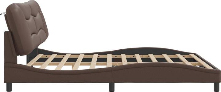 Produktbild VidaXL Bettgestell mit Kopfteil Kunstleder (200 x 200 cm)