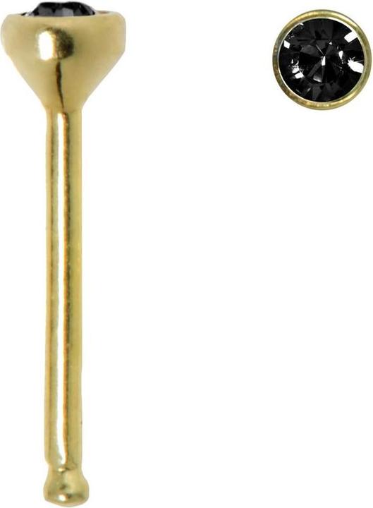 Bijouteria Nasenpiercing (Gold, Kristall)