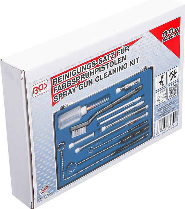 Image du produit BGS Kit de nettoyage pour pistolets à peinture 22 pièces