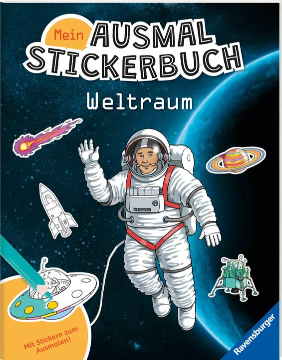 Image du produit Ravensburger Mein Ausmalstickerbuch: Weltraum
