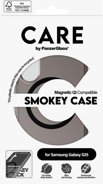 Produktbild PanzerGlass CARE by ® Flagship Case Urban Combat Smokey m. Schwarz Qi Compatible Samsung Galaxy S 20 (Samsung Galaxy S25)