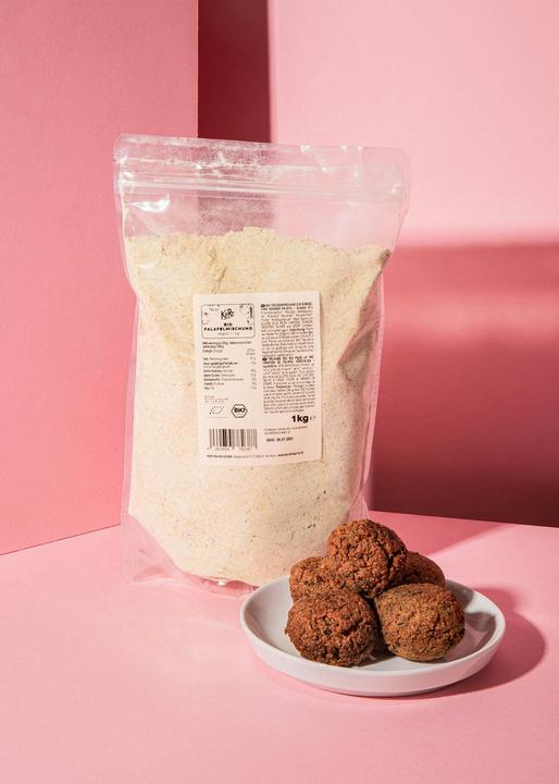 Produktbild KoRo Bio Trockenmischung aus Kichererbsen-Schrot zur Zubereitung veganer Falafel (1000 g)