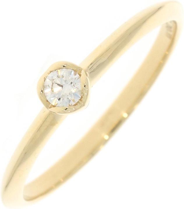 Xen ONE Ring mit Diamant 0,11 ct. 585 Gelbgold (54, 585/14 K Gold)