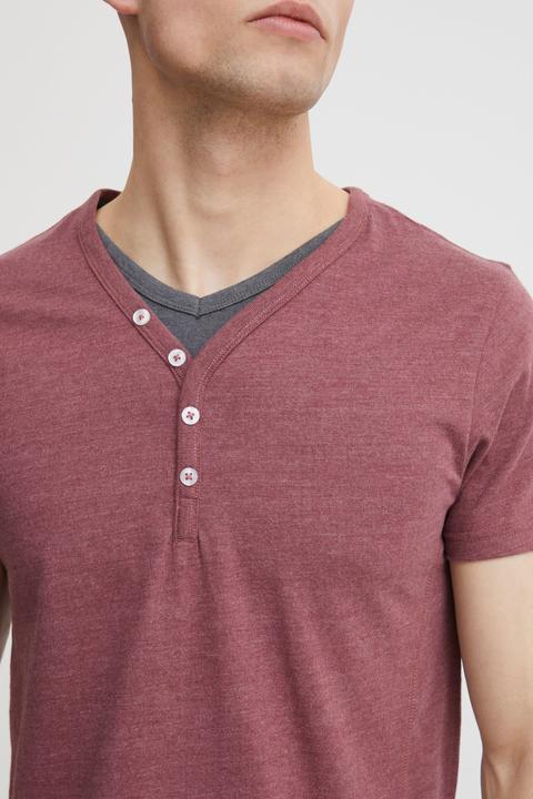 Image du produit Solid Dorian T-shirt À Manches Courtes Pour Homme Avec Col Grandad (L)