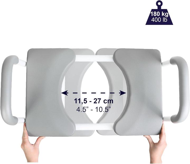 Immagine prodotto Kmina Verstellbare Toilettensitzerhöhung mit Armlehnen (Toilette)