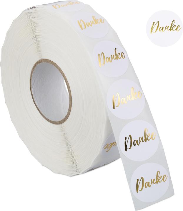 Image du produit Relaxdays 2500x autocollants de remerciement