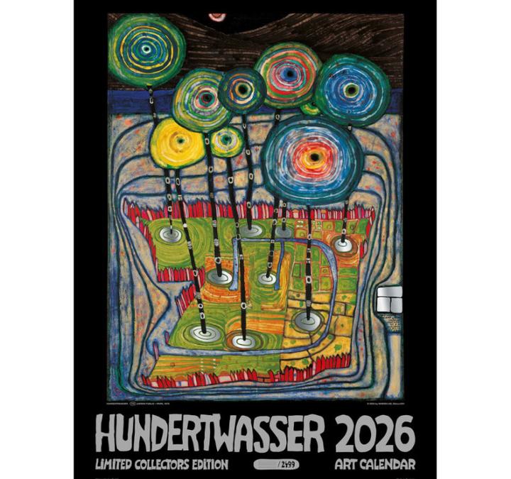 Produktbild Hundertwasser BILDKALENDER ART 49x65 (Harter Einband, Deutsch)
