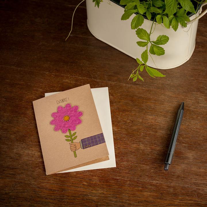 Image du produit Die Stadtgärtner Grusskarte Danke mit Saatgut für Blumen (1 pcs)