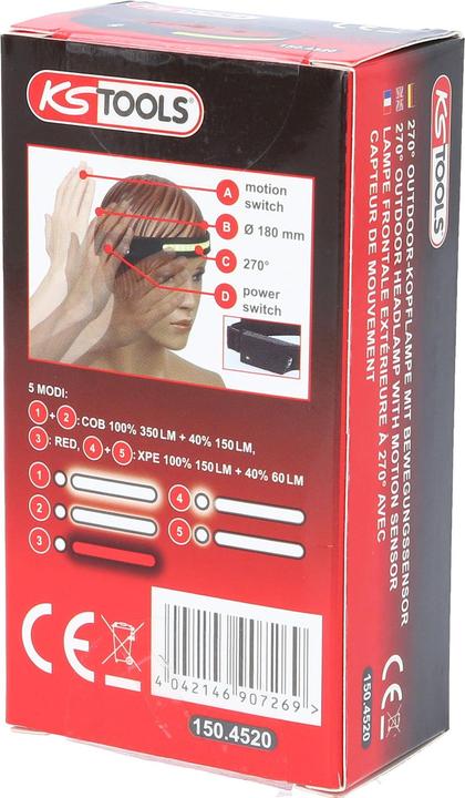 Actual product image KS Tools 270° Outdoor (350 lm)