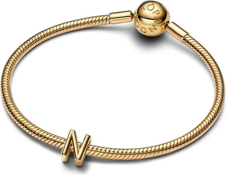Image du produit Pandora Alphabet-Mini-Charm: Ihre Persönliche Botschaft (Métal, Plaqué or)