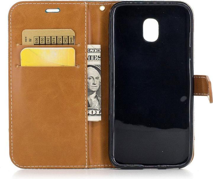 Produktbild König Design Hülle Handy Schutz für Samsung Galaxy J3 (2017) Case Cover Tasche Wallet Etui (Samsung Galaxy J3 (2017))