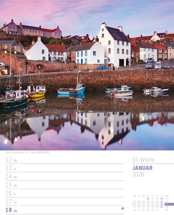 Produktbild Schottland - Zwischen Highlands und Hebriden - Wochenplaner Kalender 2026 (25 x 33 cm, Harter Einband, Deutsch)