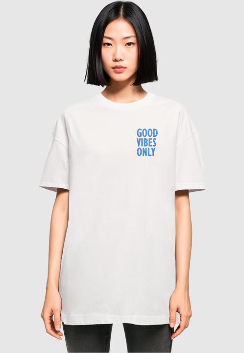 Actual product image Merchcode Ladies Good Vibes Only Oversized Boyfriend Tee - 119541 (XS)