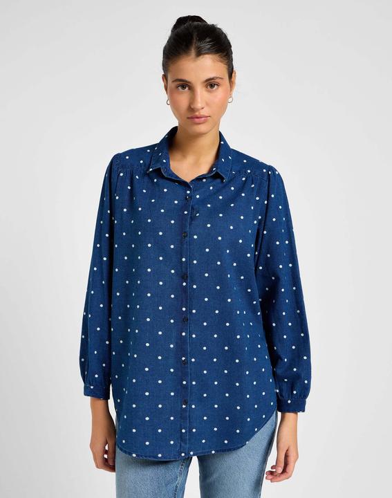 Immagine prodotto Lee Camicia in denim con arricciatura (S)