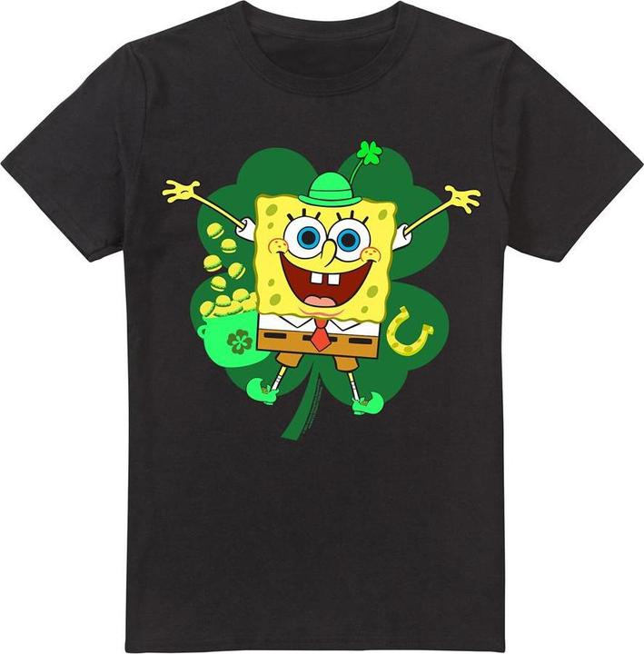 Spongebob Squarepants Spongey TShirt St PatricksTag (L)