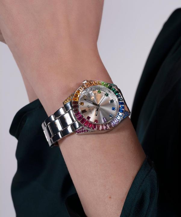 Immagine prodotto Guess Orologio da polso P SLV CS CON CRISI BAGUETTE / SUN SLV DATE DL / P SLV BRCT (34 mm)