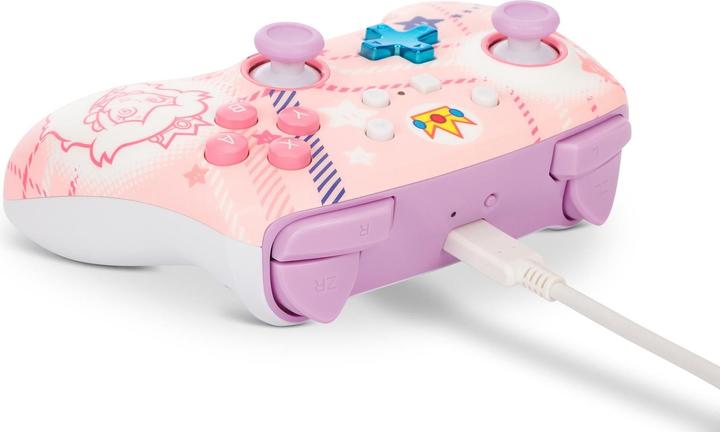 Image du produit PowerA Enhanced Wireless Controller Princess Peach Plaid (Switch OLED, Switch Lite, Switch)