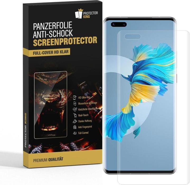 Actual product image Protectorking 6x Panzerfolie Anti-Shock Full Cover HD Klar (6 Piece, Mate 40 Pro)