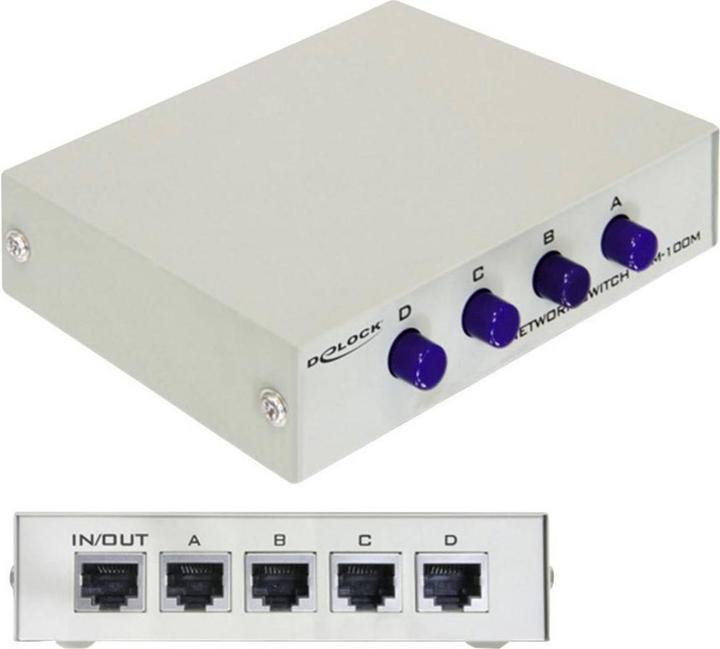 Delock Switchbox LAN (4 Porti)