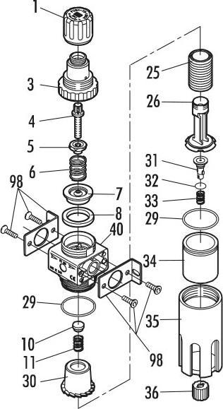 Produktbild GAV Druckred.-Ventil 1/4" FR-180