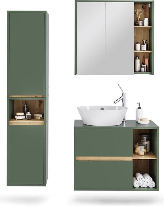 Produktbild Vichy Badmöbel-Set Viola, Grün/Artisan, 3 Teile