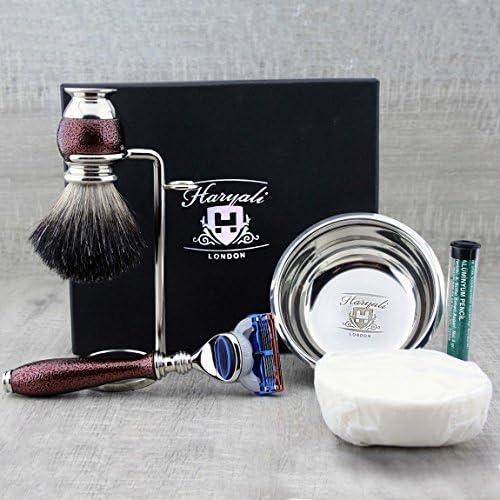 Actual product image ‎Haryali London 5-teiliges Rasierset - Maroon Antique