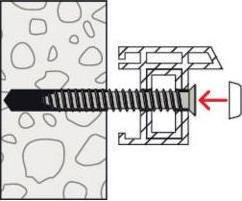 Image du produit Fischer Cache FFS A W blanc (100 pcs)